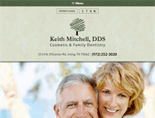 Tablet Screenshot of keithmitchelldds.com
